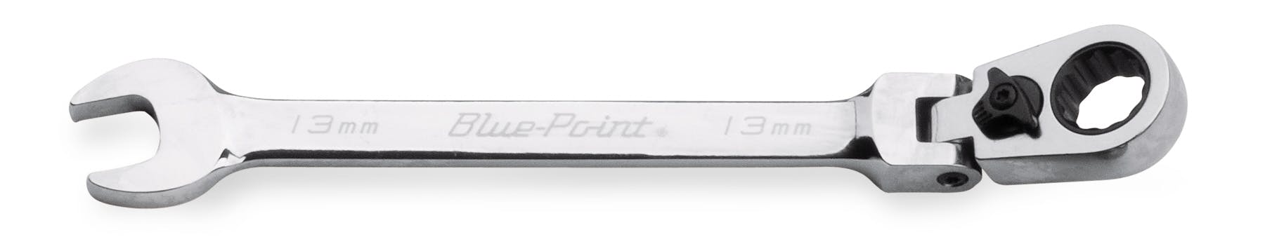 13 mm 12-Point Metric 15° Offset Flex-Head Ratcheting Box/Open-End Wrench (Blue-Point®) | BOERMF13A 13 mm 12-Point Metric 15° Offset Flex-Head Ratcheting Box/Open-End Wrench (Blue-Point®) | BOERMF13A